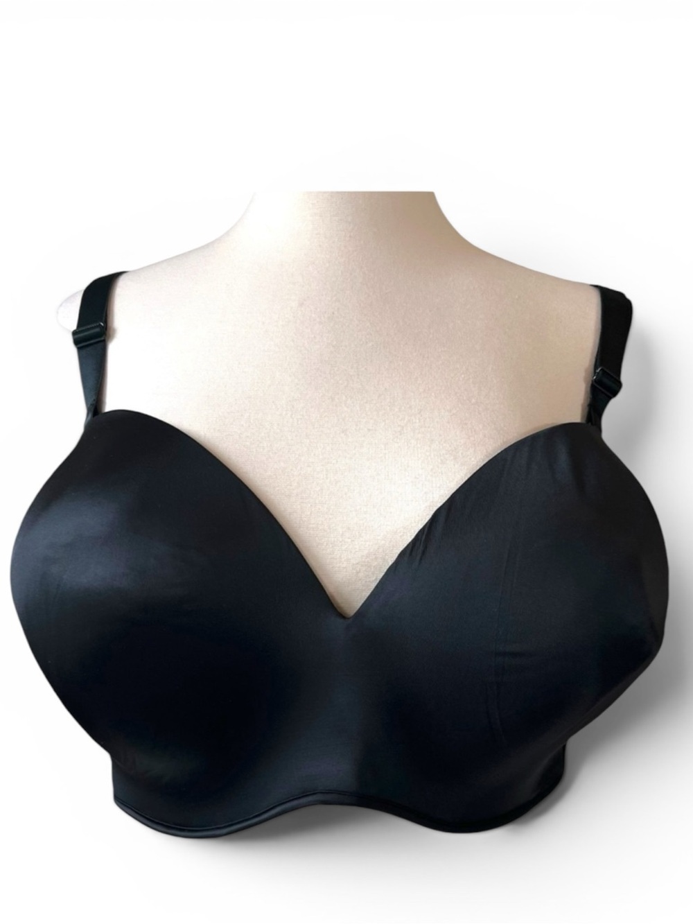 Cacique Multi-Way Boost Strapless Underwire Bra Size 40H Black
